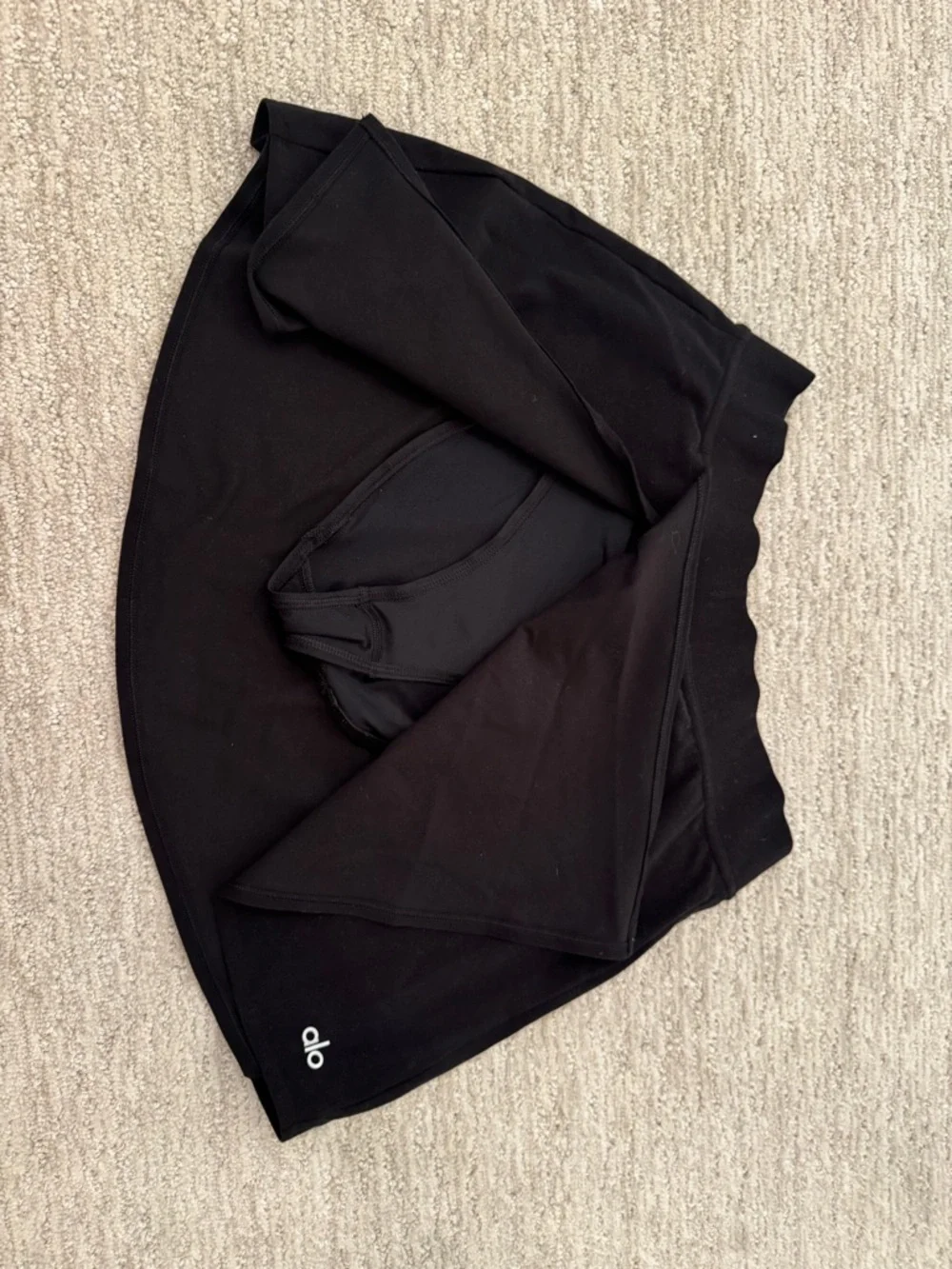 ALO Yoga Black Athletic Skirt